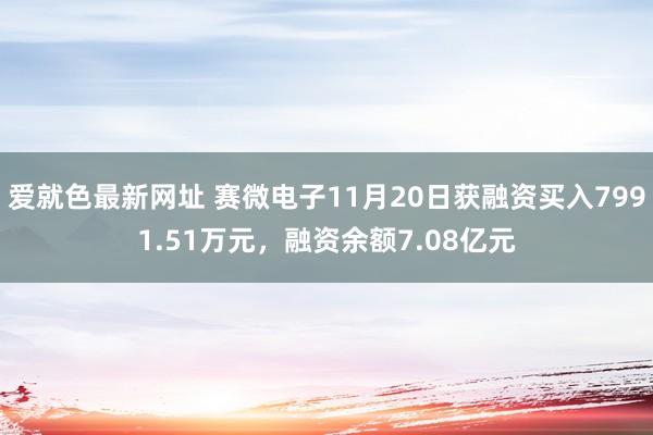 爱就色最新网址 赛微电子11月20日获融资买入7991.51万元，融资余额7.08亿元